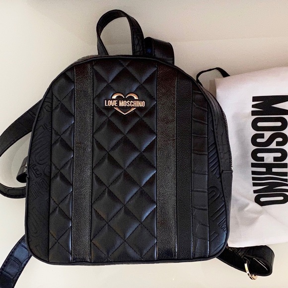 Moschino Handbags - Love Moschino Black Quilted Borsa Backpack